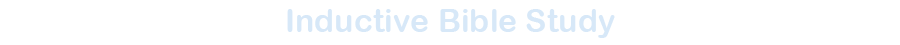 Inductive Bible Study